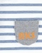 Katoenen t-shirt + short set, ecru/grijs