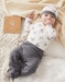 Set body + legging + bonnet, gris