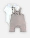 Ceremony dungarees set, off-white/beige
