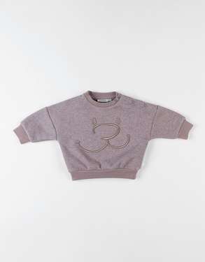 Sweatoloudoux Nouky sweater, mottled anthracite