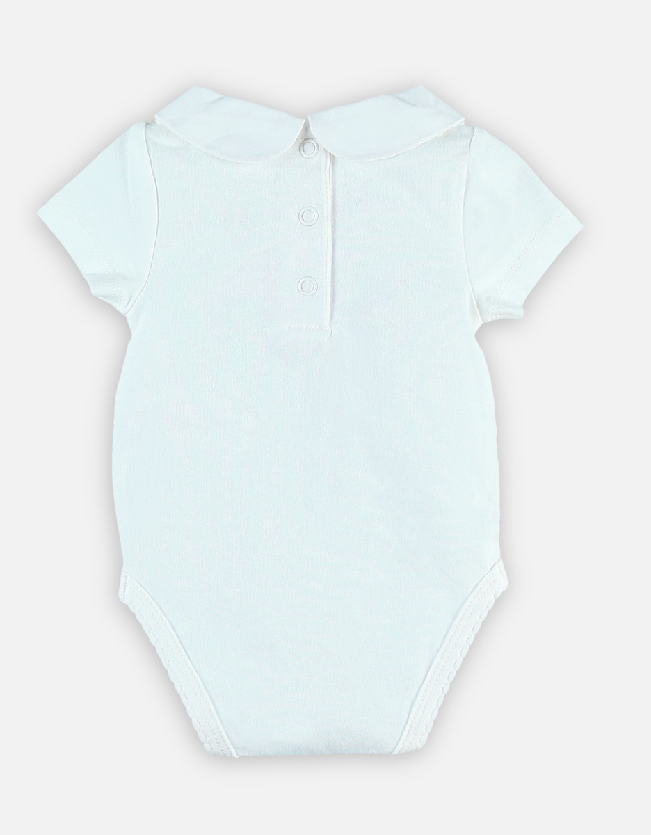 Witte Tidy body met korte mouwen