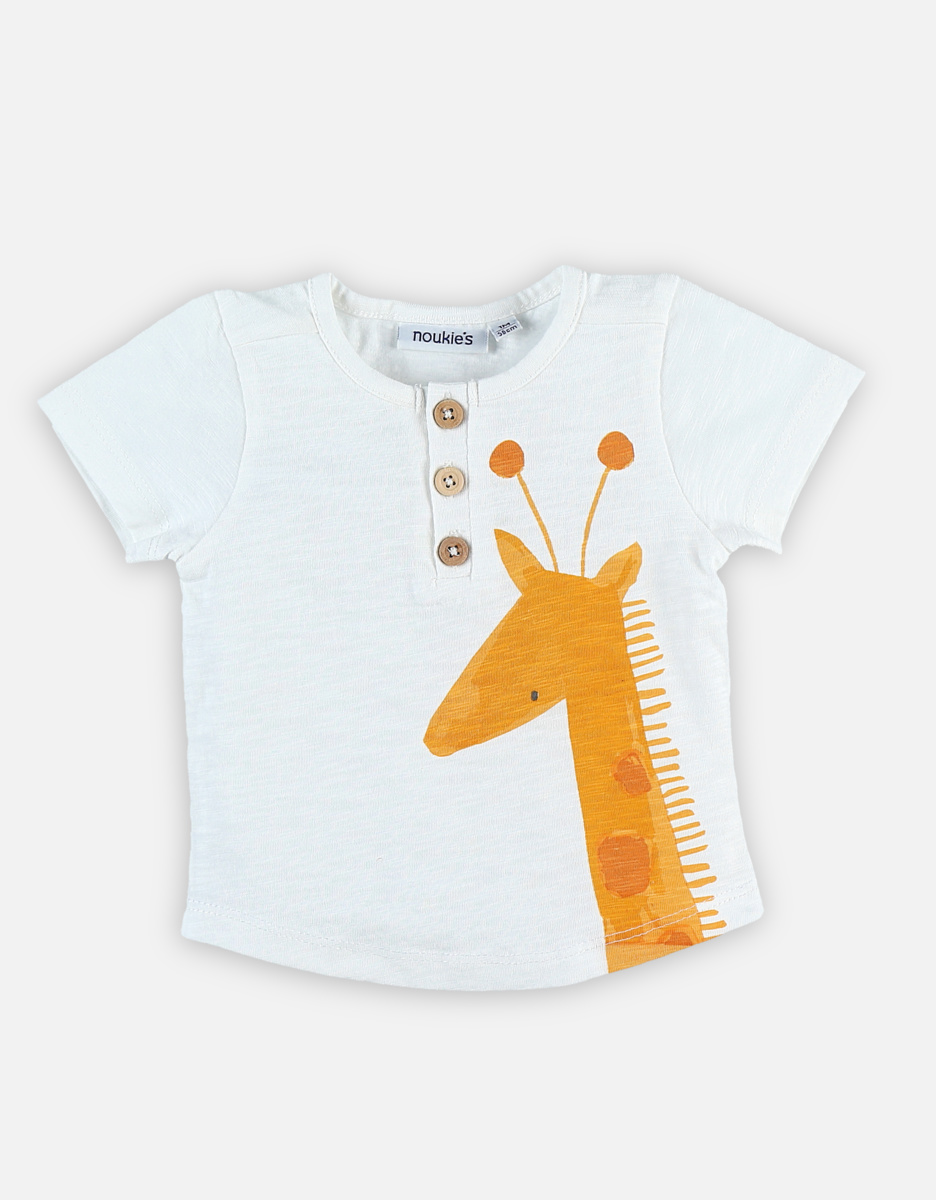 T-shirt écru en coton