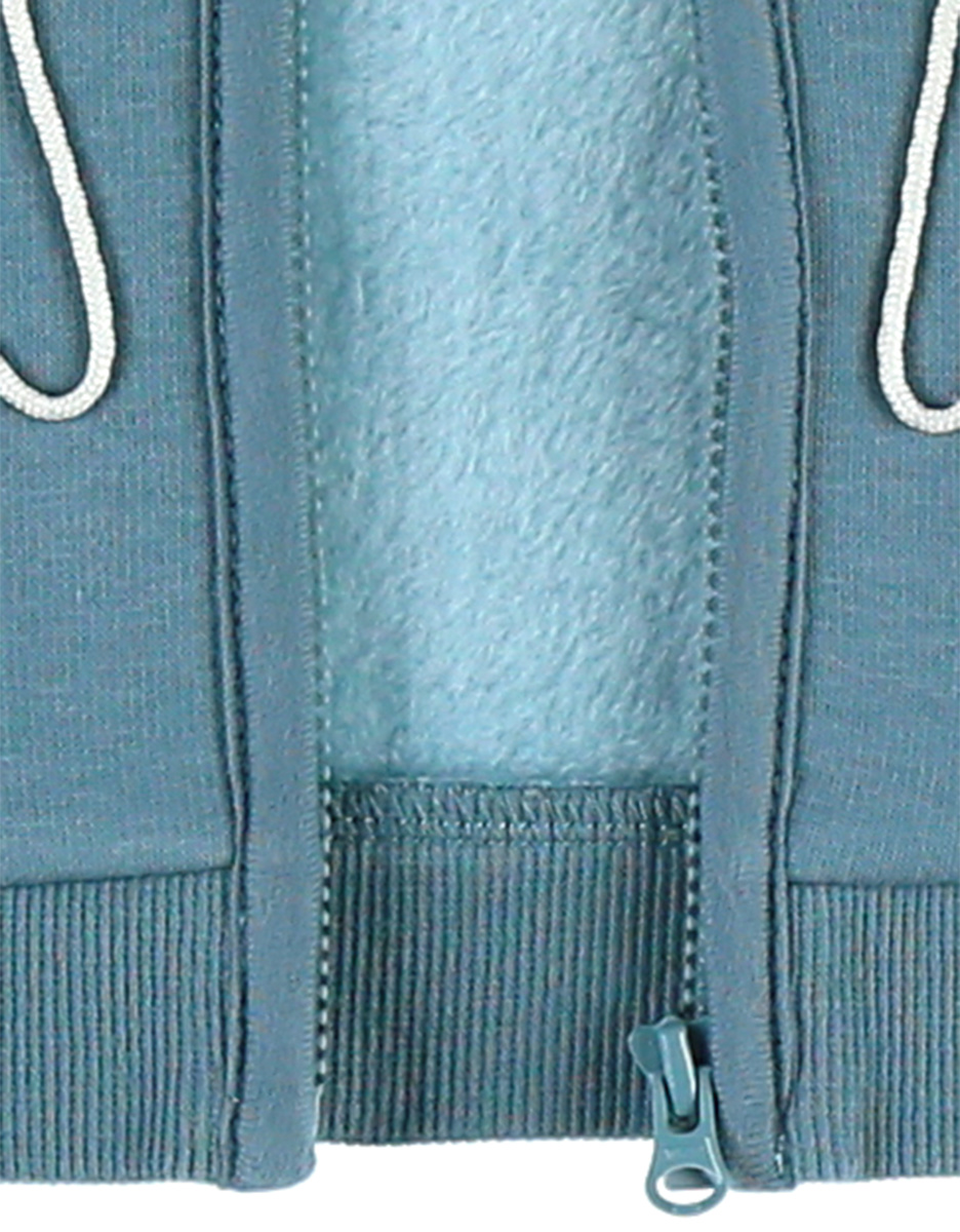 Sweatoloudoux sweatervest met kap, donkerblauw