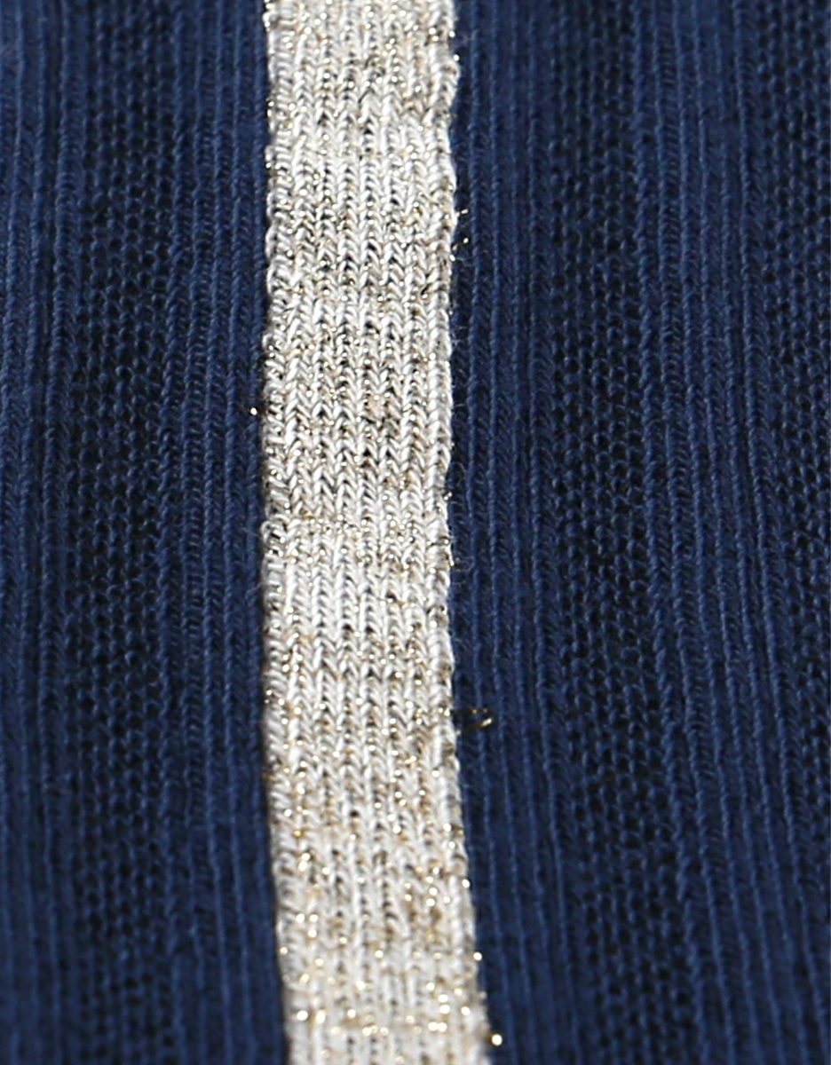 Collants lurex, bleu marine