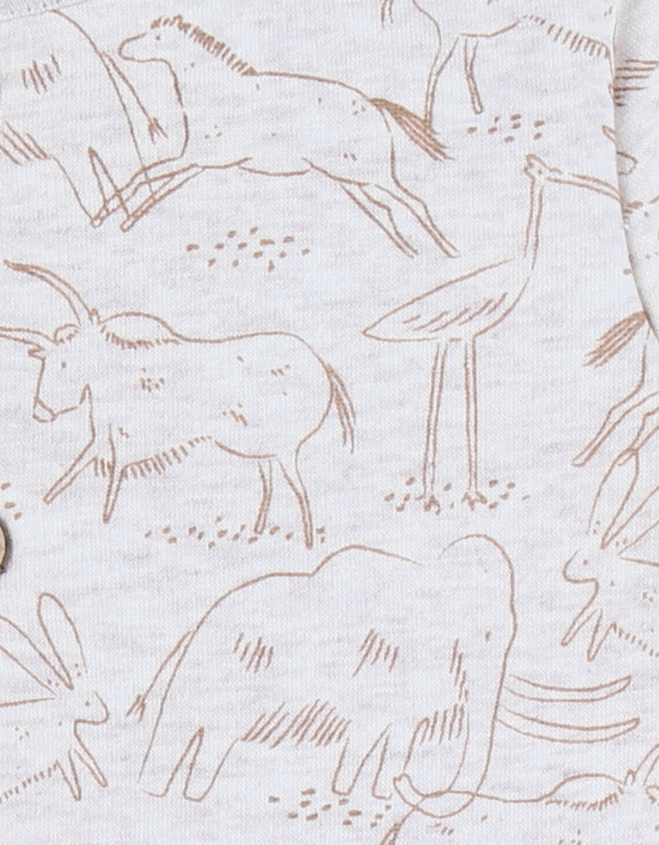 Pyjama in Sweatoloudoux® met mammoetprint
