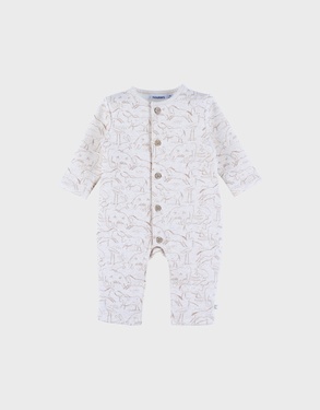 Sleepsuit in Sweatoloudoux® with mammoth print
