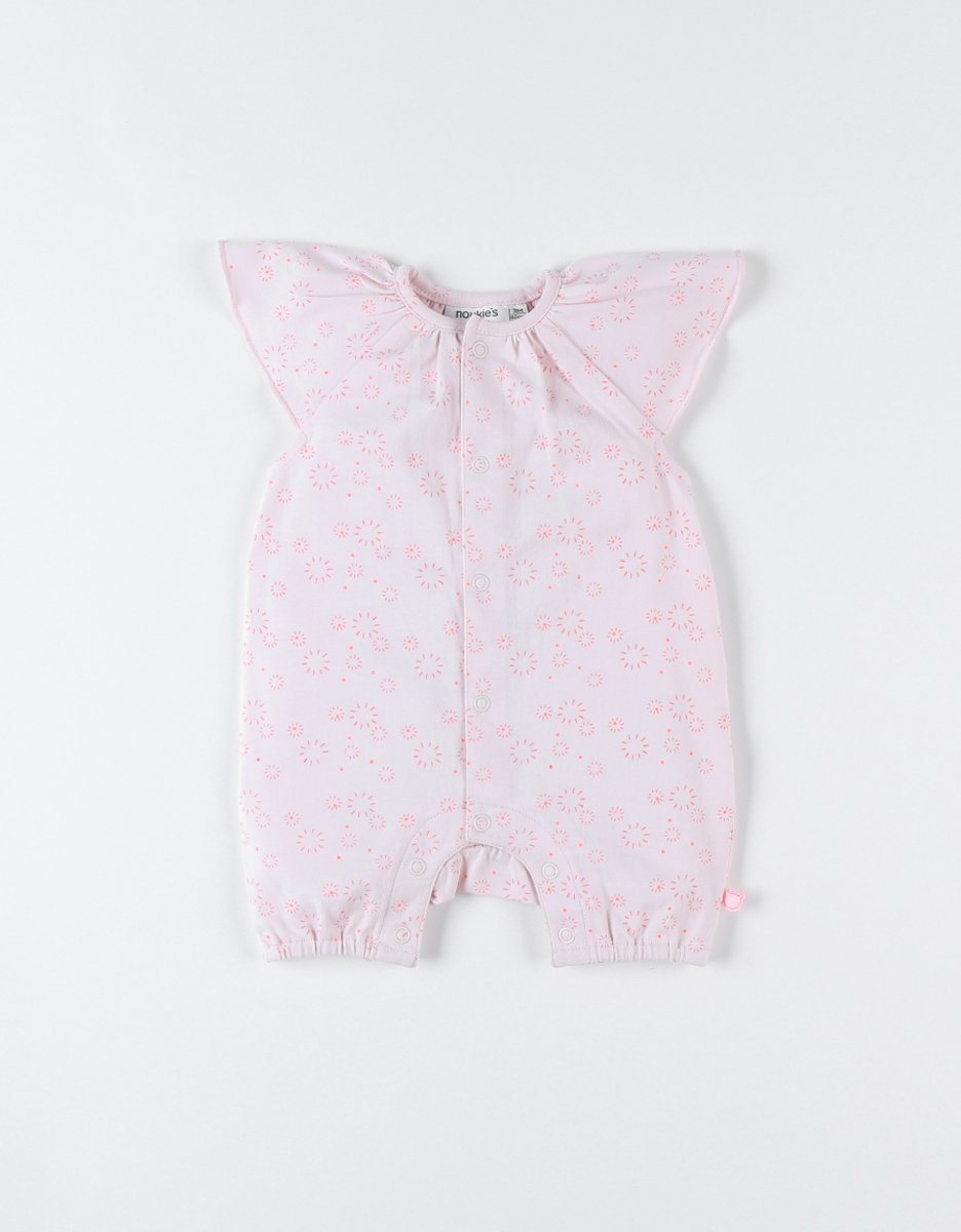 Combishort à imprimé feux d'artifice en jersey, rose 