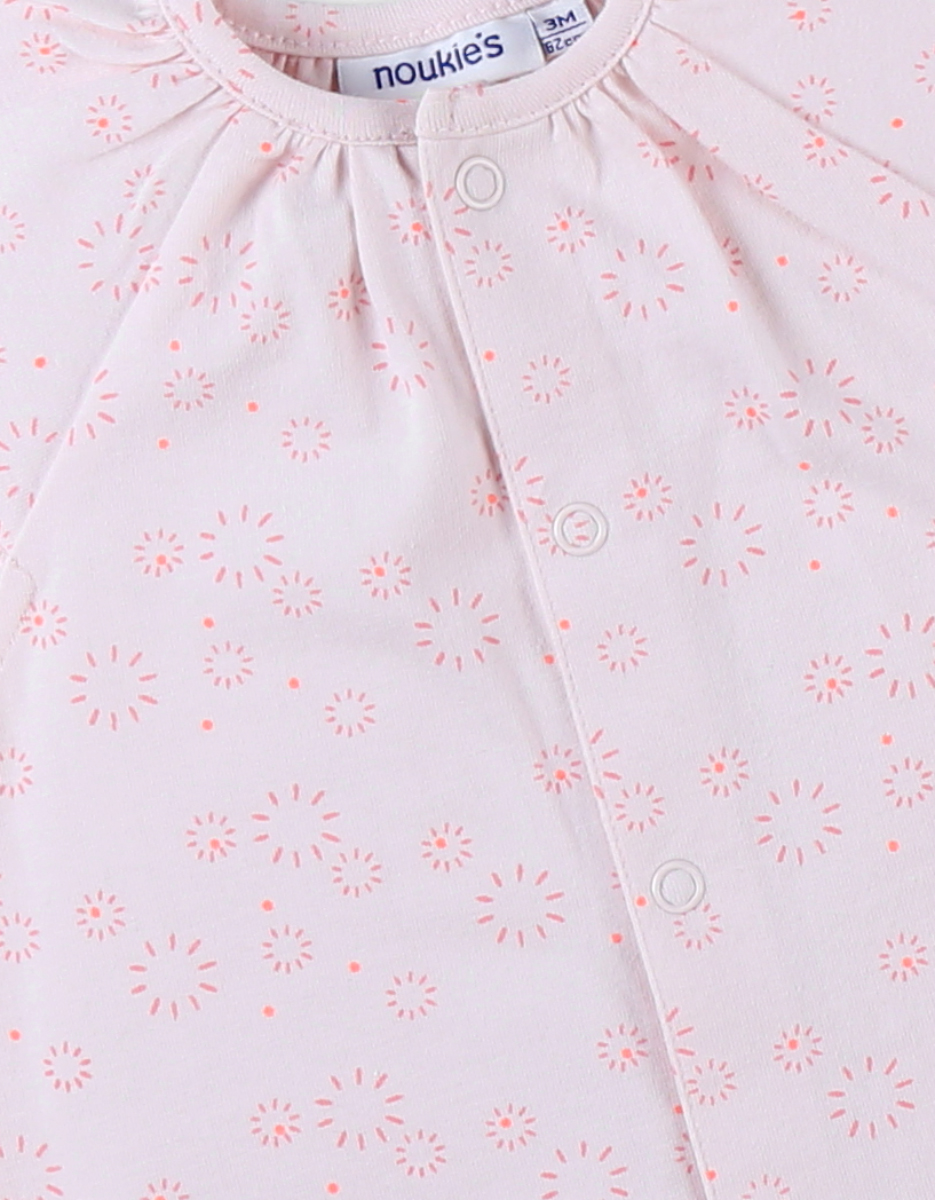 Combishort à imprimé feux d'artifice en jersey, rose 