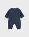 Combinaison bébé en tricot bleu