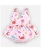 Maillot double protection à imprimés, rose