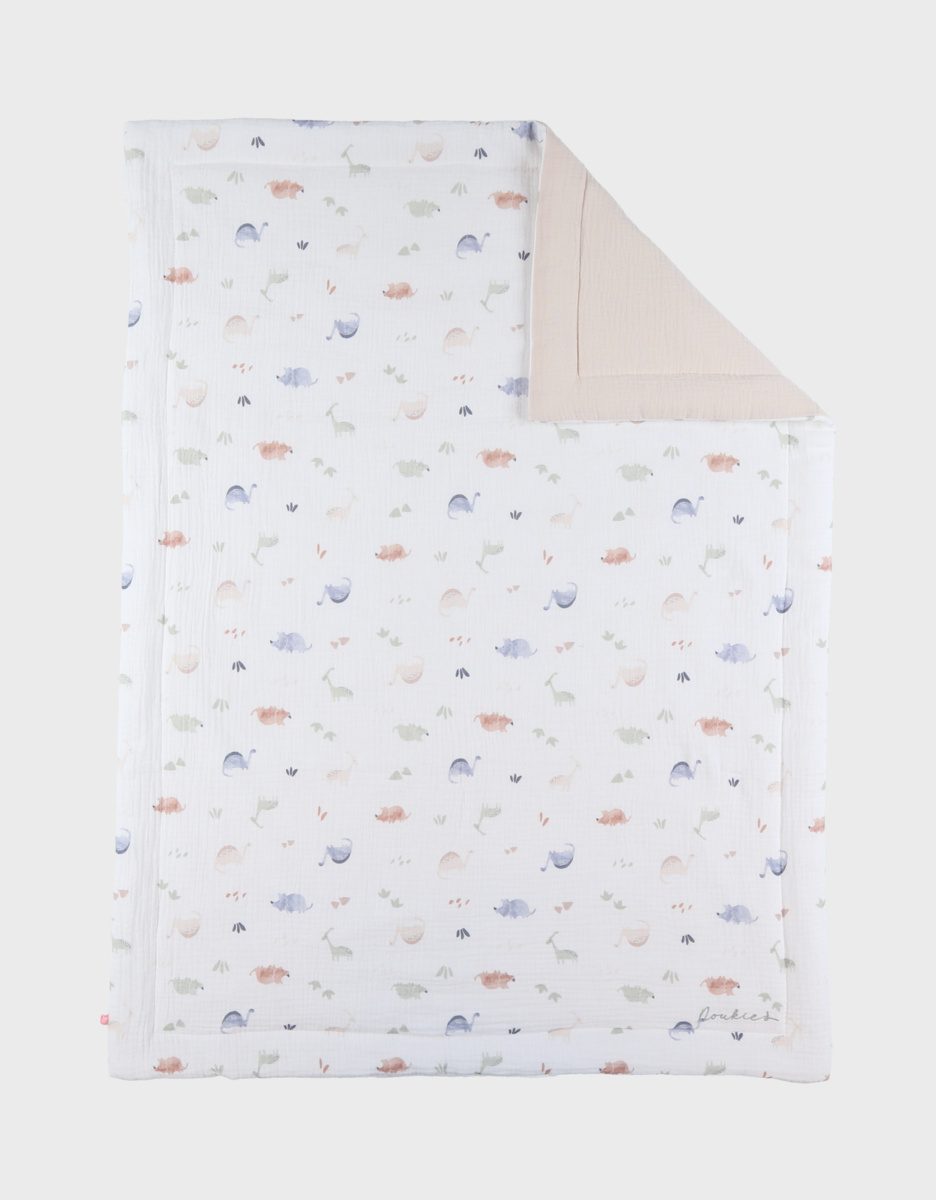 Couverture bébé 75*100cm, mousseline de coton bio