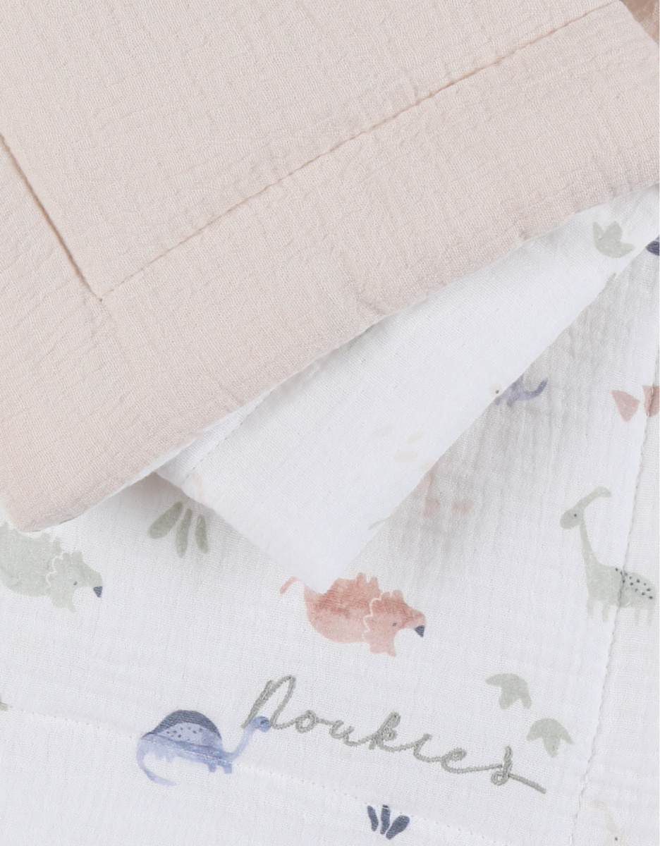 Couverture bébé 75*100cm, mousseline de coton bio