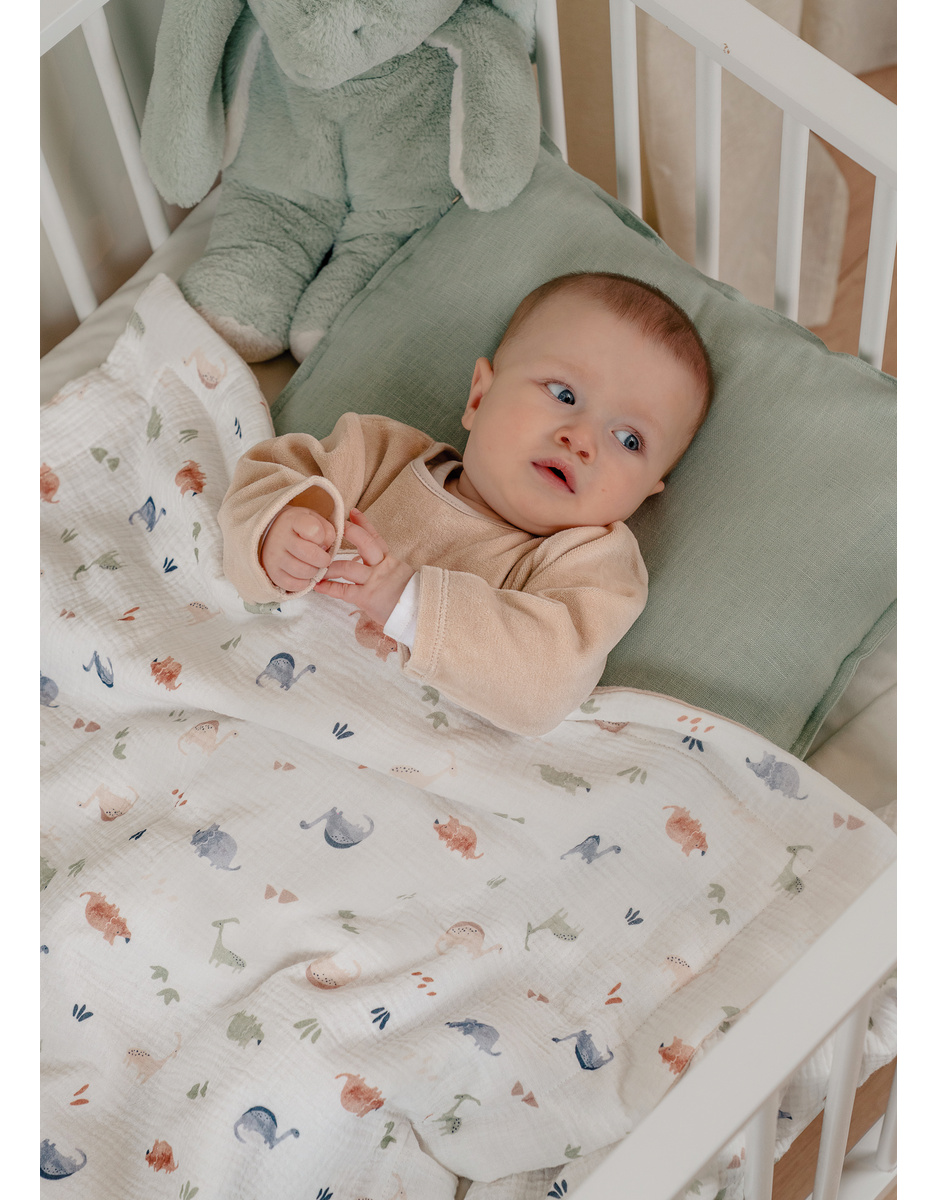Babydeken 75*100cm, bio katoenen mousseline