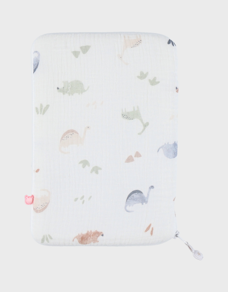 Protège carnet de santé, mousseline de coton bio