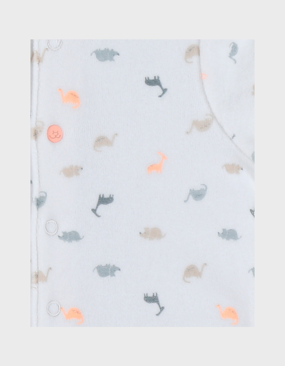 Set of 2 baby pyjamas, velour