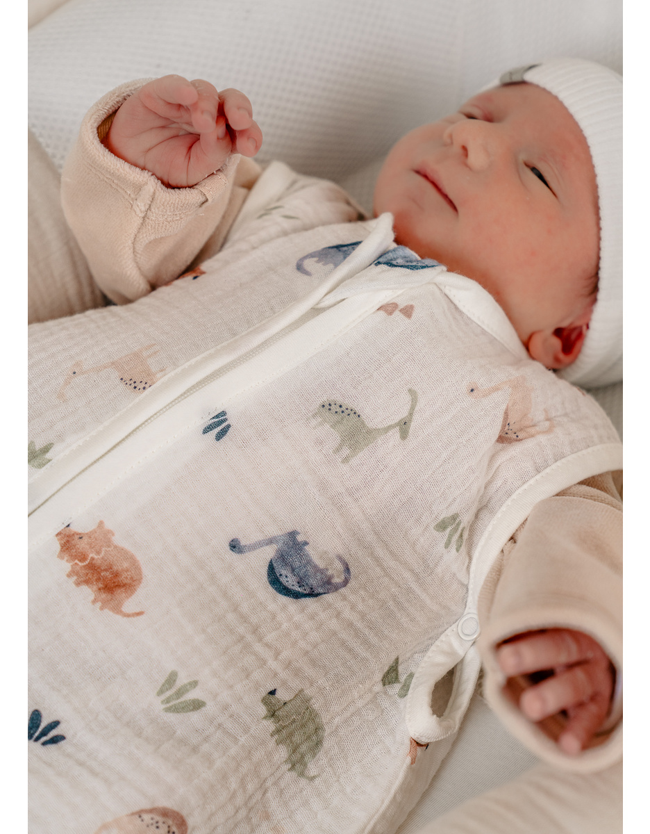 Slaapzak 0-3m, Bio mousseline