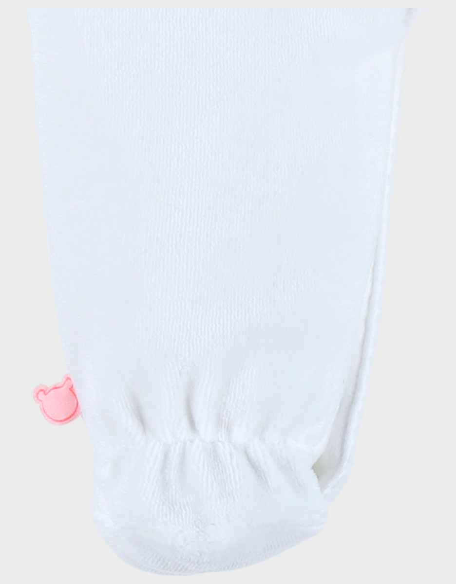 Pyjama bébé en velours avec broderie éléphant