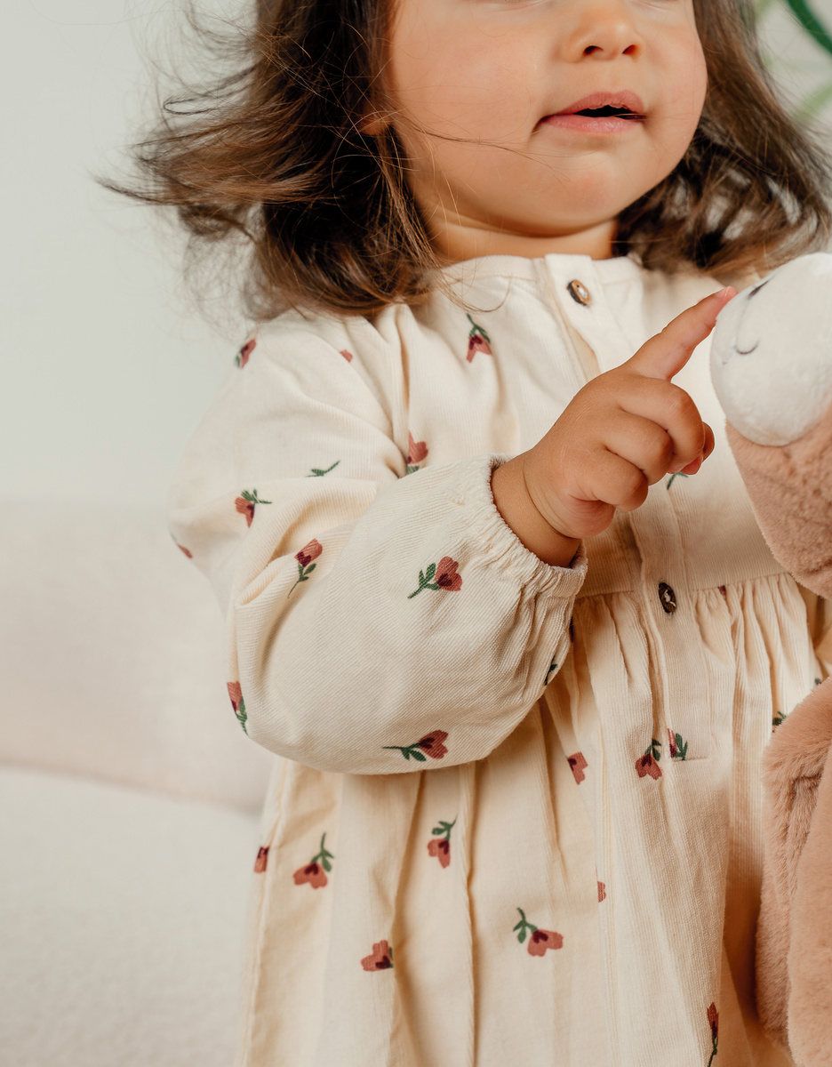 Dress and leggings set in ribbed jersey
