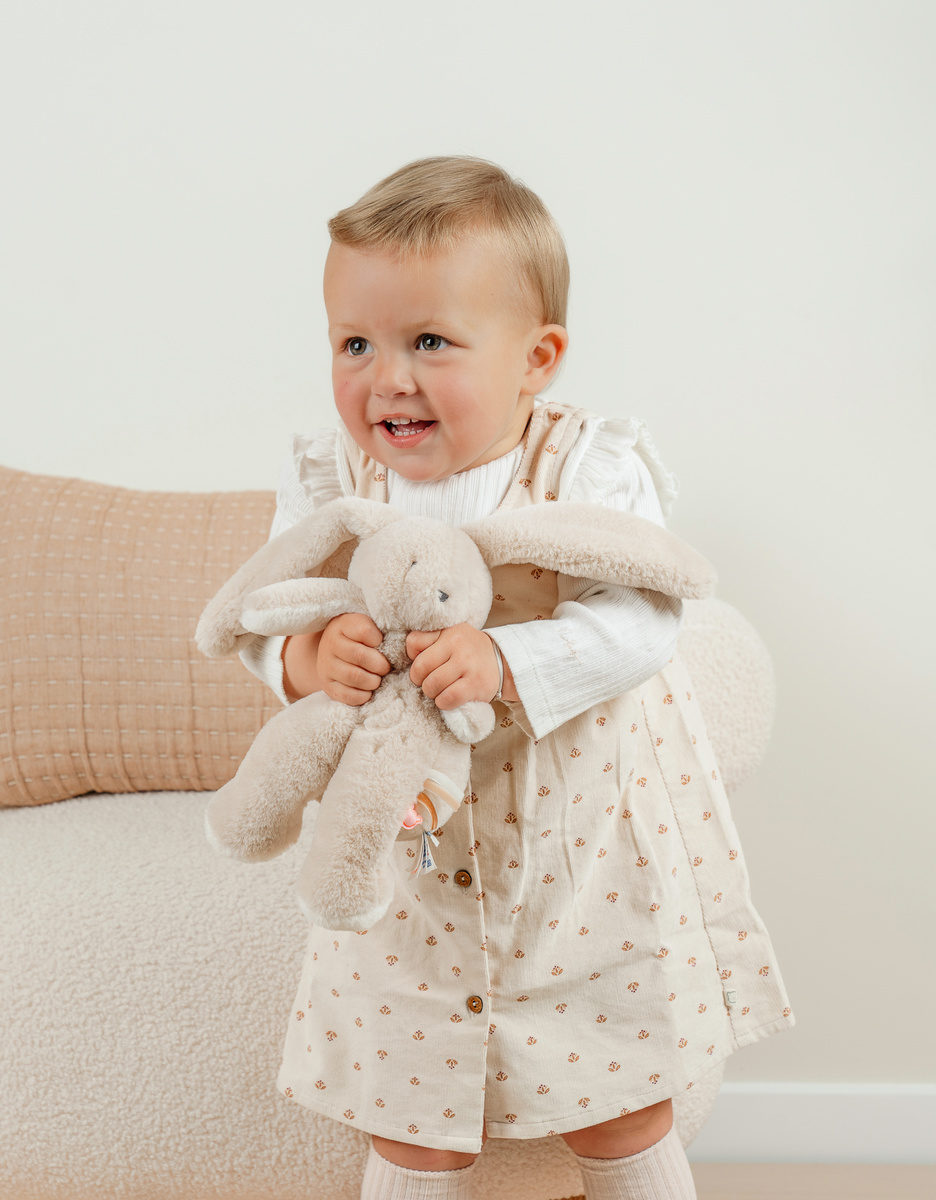 Corduroy dress and T-shirt set
