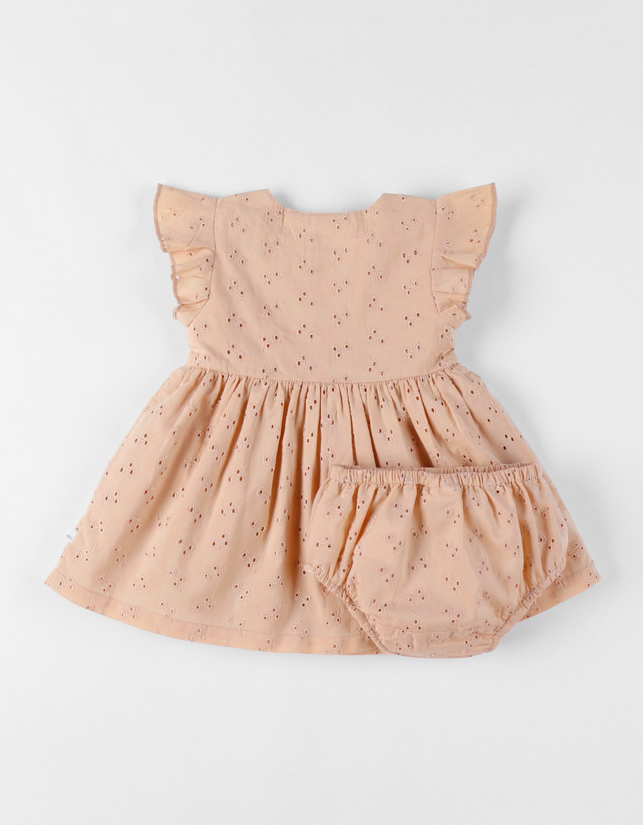 Dress with Bloomer, english embroidery