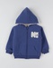 Omkeerbare hoodie met ritssluiting, beige/blauw
