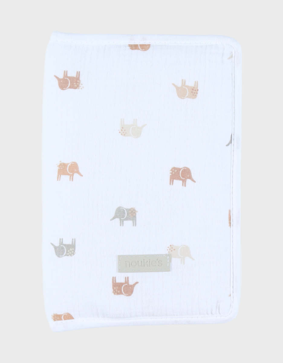 Health record cover, white muslin