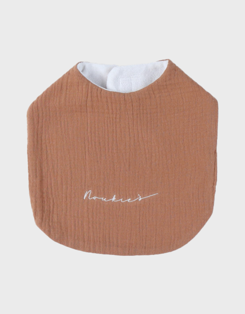 Set of 3 bibs, cotton muslin