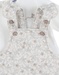 Ensemble salopette et t-shirt en coton avec motif floral