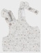 Ensemble salopette et t-shirt en coton avec motif floral
