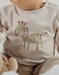 Ensemble t-shirt en coton et pantalon en jersey côtelé