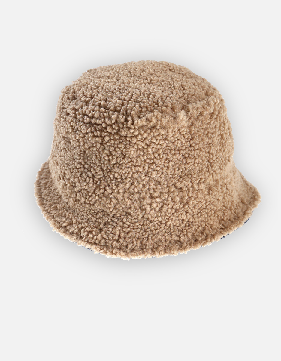 Geribde bob hoed, donkerblauw