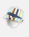 Cotton bob hat with multicoloured stripes