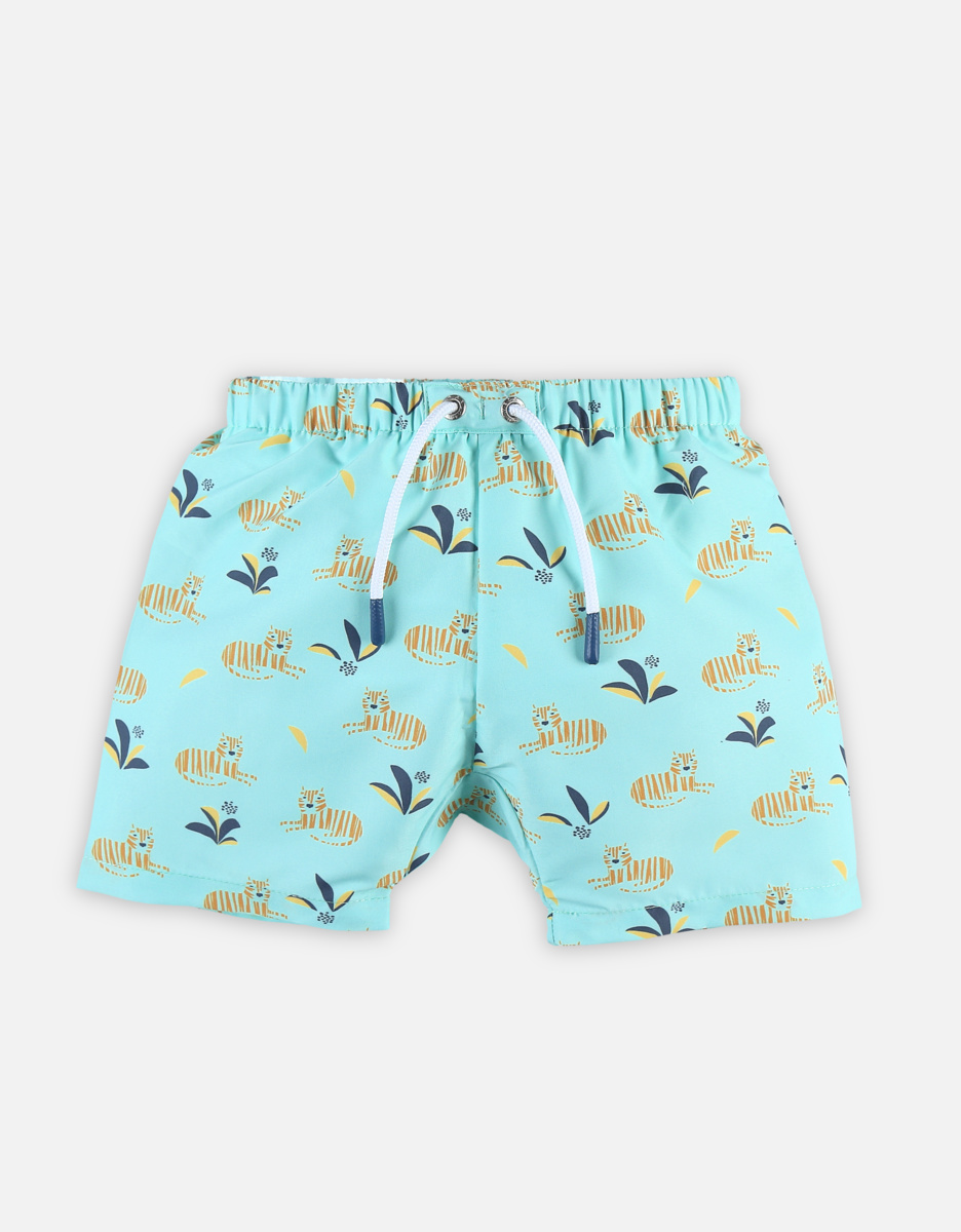 Zwemshort met tijgertjes