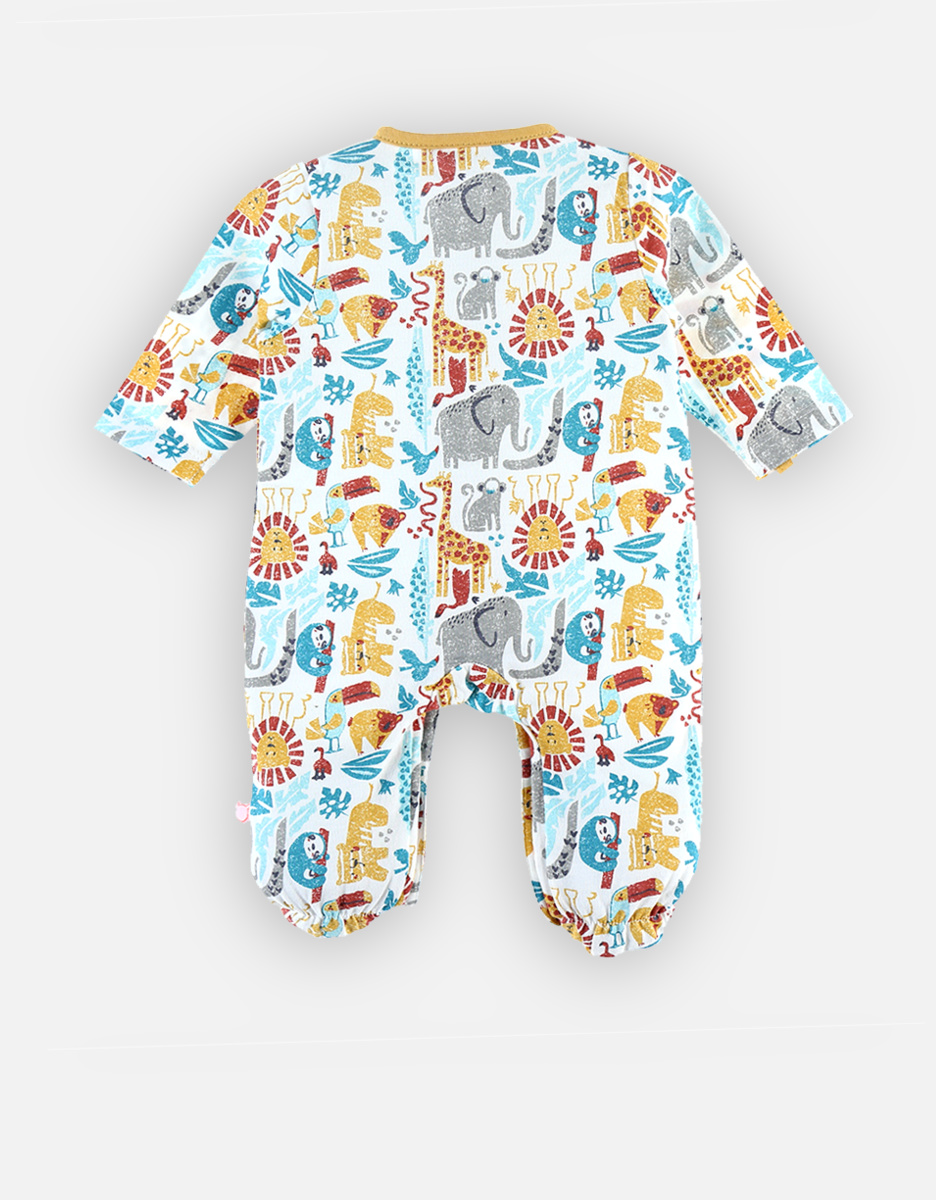Pyjama dors-bien en jersey à imprimés, multicolore