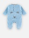 Fluwelen dino pyjama, blauw