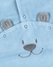 Fluwelen dino pyjama, blauw
