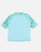 Turkooizen uv-shirt met tijgertjes
