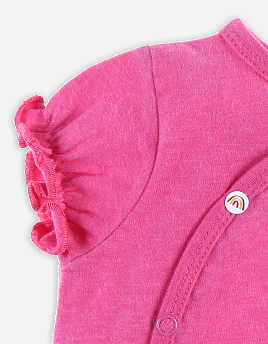 Jersey romper pyjama, fuchsia 