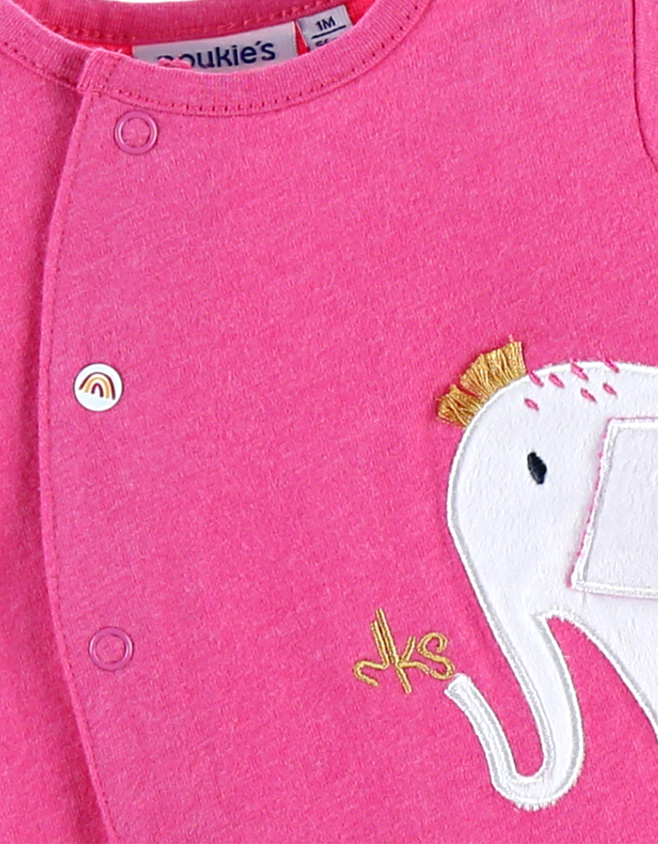 Pyjama dors-bien en jersey, fushia