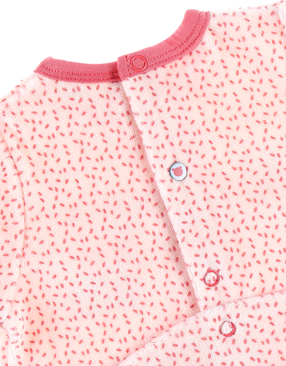 Polka dot jersey sleep-well pyjamas, pink