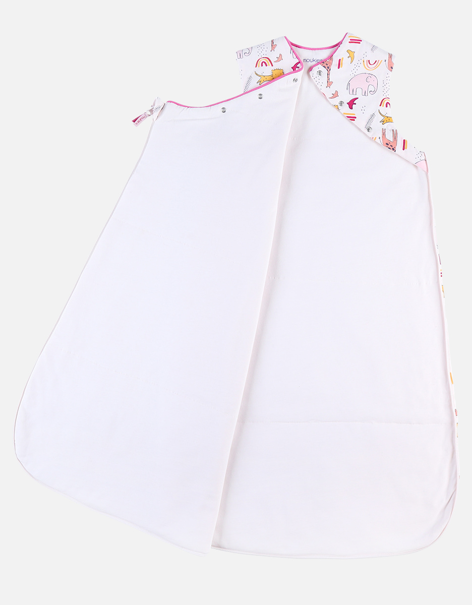 Padded jersey 90 cm sleeping bag, pink