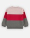 Knitted sweater, tricolor