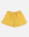 Yellow organic cotton bermuda shorts