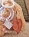 Fluffy activity plush in Veloudoux® and muslin beige
