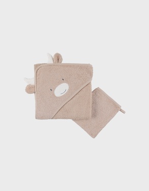 75x75cmbeige terry bath cape – Fluffy
