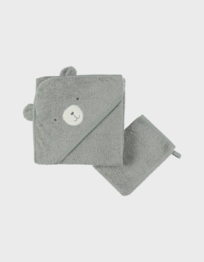 75x75 cm green terry bath cape – Orso
