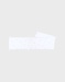 Breathable white embroidered cot bumper in muslin
