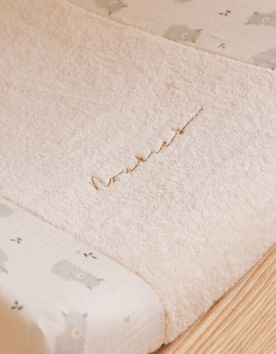 Changing mat cover in ecru – Fluffy, Orso & Lily
