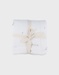 Couverture blanche en gaze de coton bio 75x100 cm