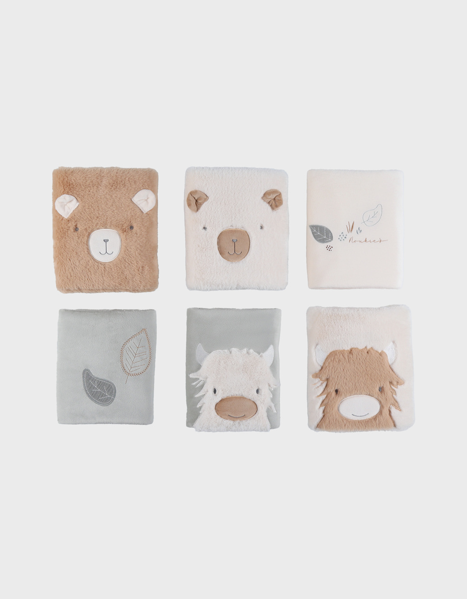 Set of 6 rail guards for baby beds and playpens - Fluffy, Orso & Lily
